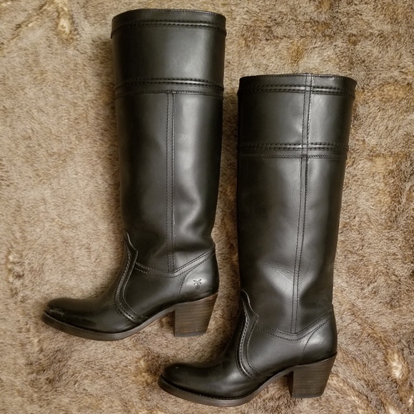 FRYE Women's Jane Extended calf 14L black Boot - Picture 5 of 8